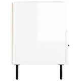 Meuble TV Blanc brillant 80x36x50 cm Bois d'ingénierie