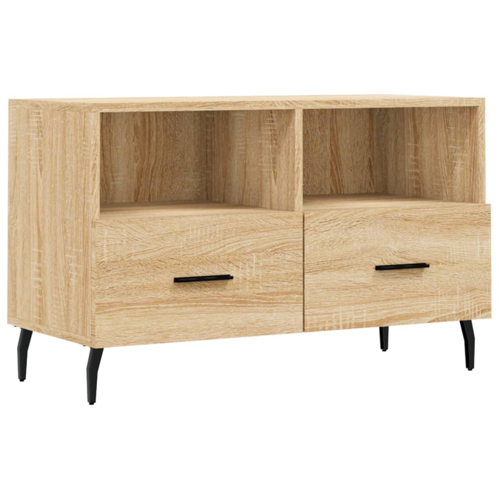 Meuble TV Chêne sonoma 80x36x50 cm Bois d'ingénierie