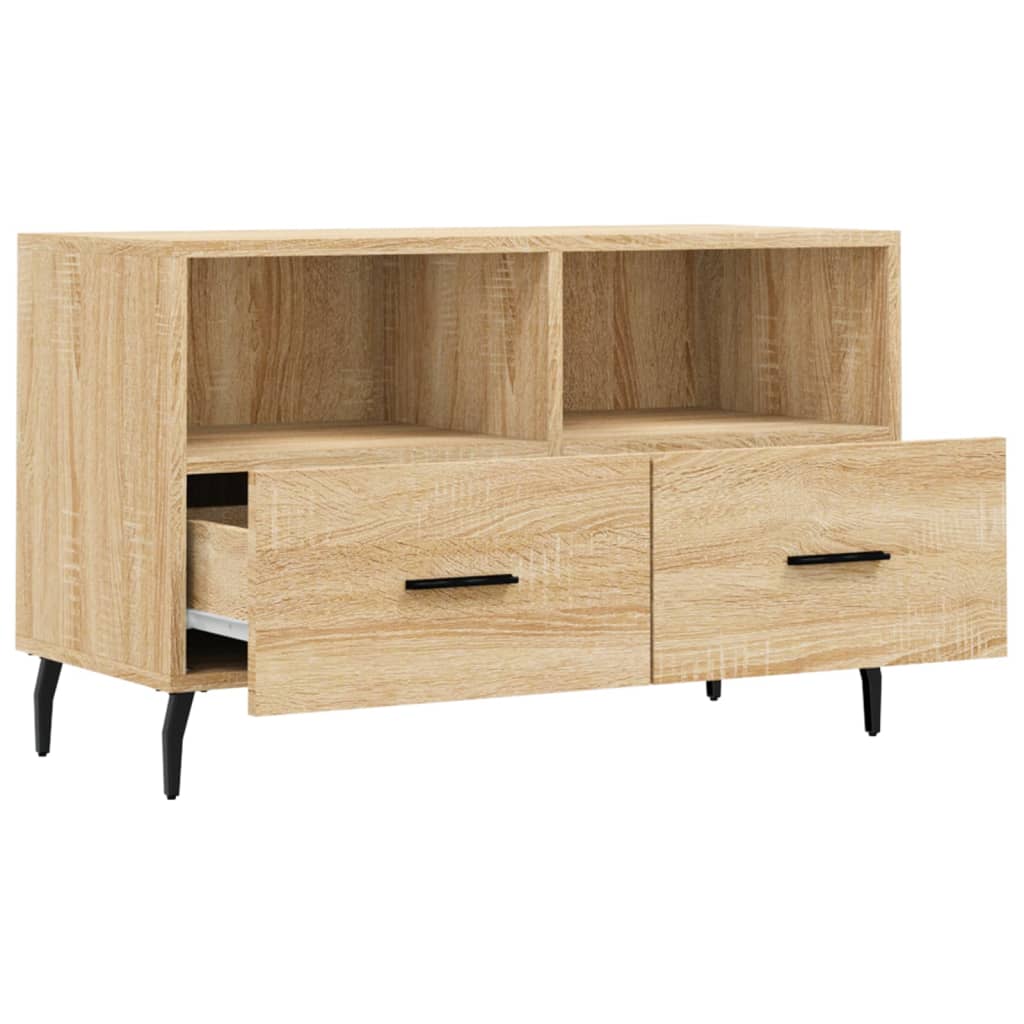 Meuble TV Chêne sonoma 80x36x50 cm Bois d'ingénierie