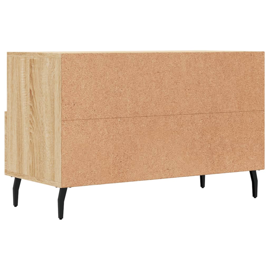 Meuble TV Chêne sonoma 80x36x50 cm Bois d'ingénierie