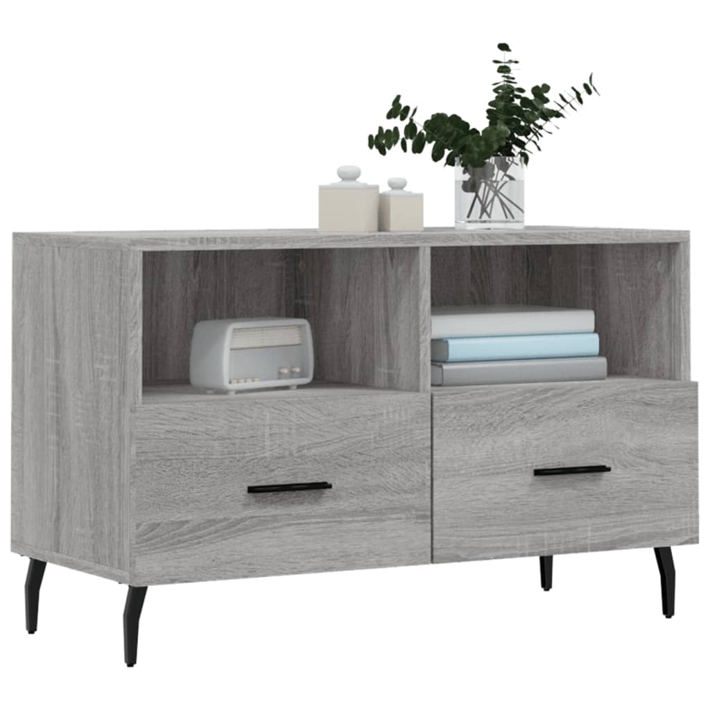 Meuble TV Sonoma gris 80x36x50 cm Bois d'ingénierie