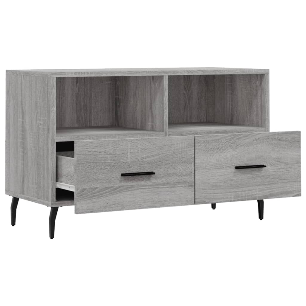 Meuble TV Sonoma gris 80x36x50 cm Bois d'ingénierie