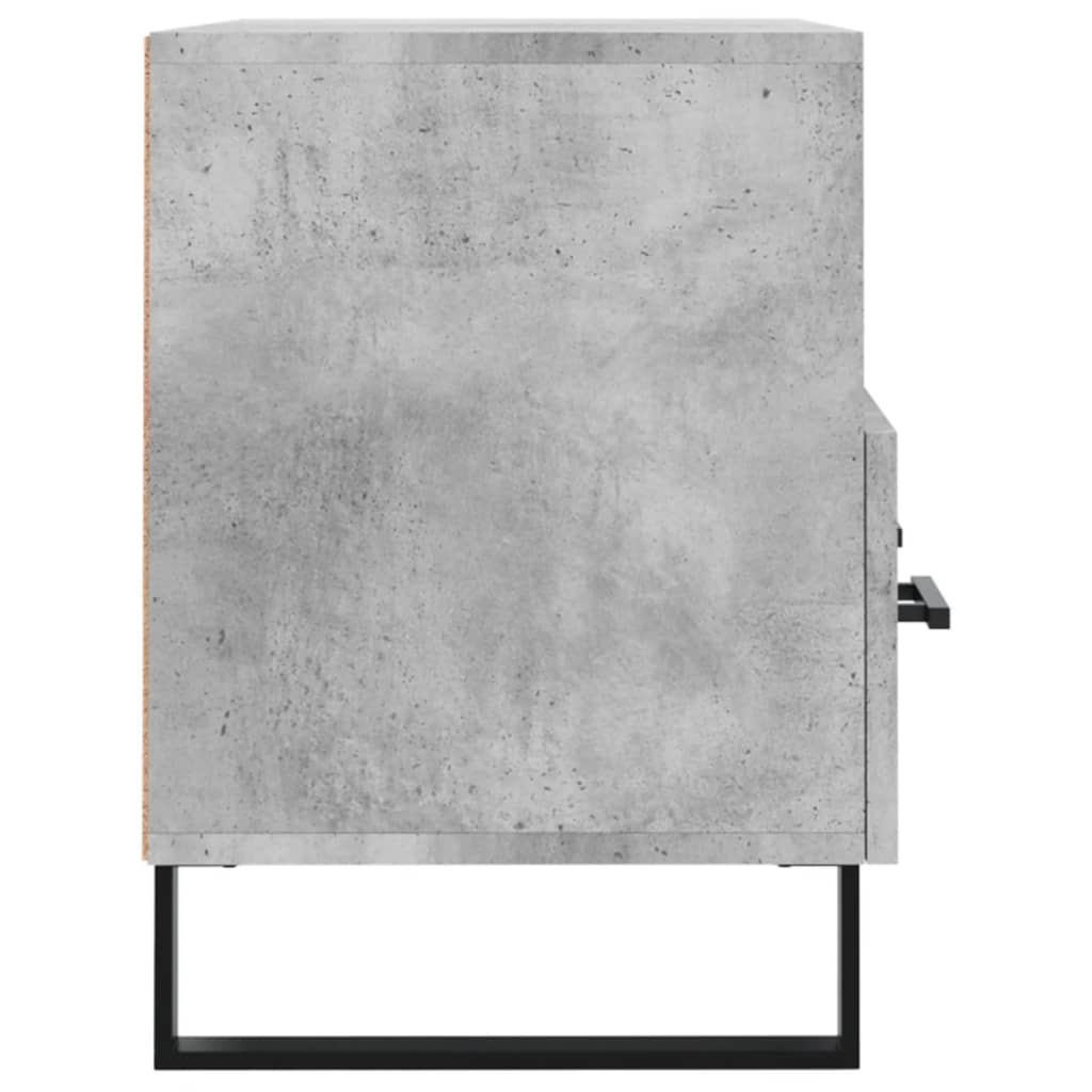 Meuble TV Gris béton 80x36x50 cm Bois d'ingénierie