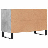 Meuble TV Gris béton 80x36x50 cm Bois d'ingénierie