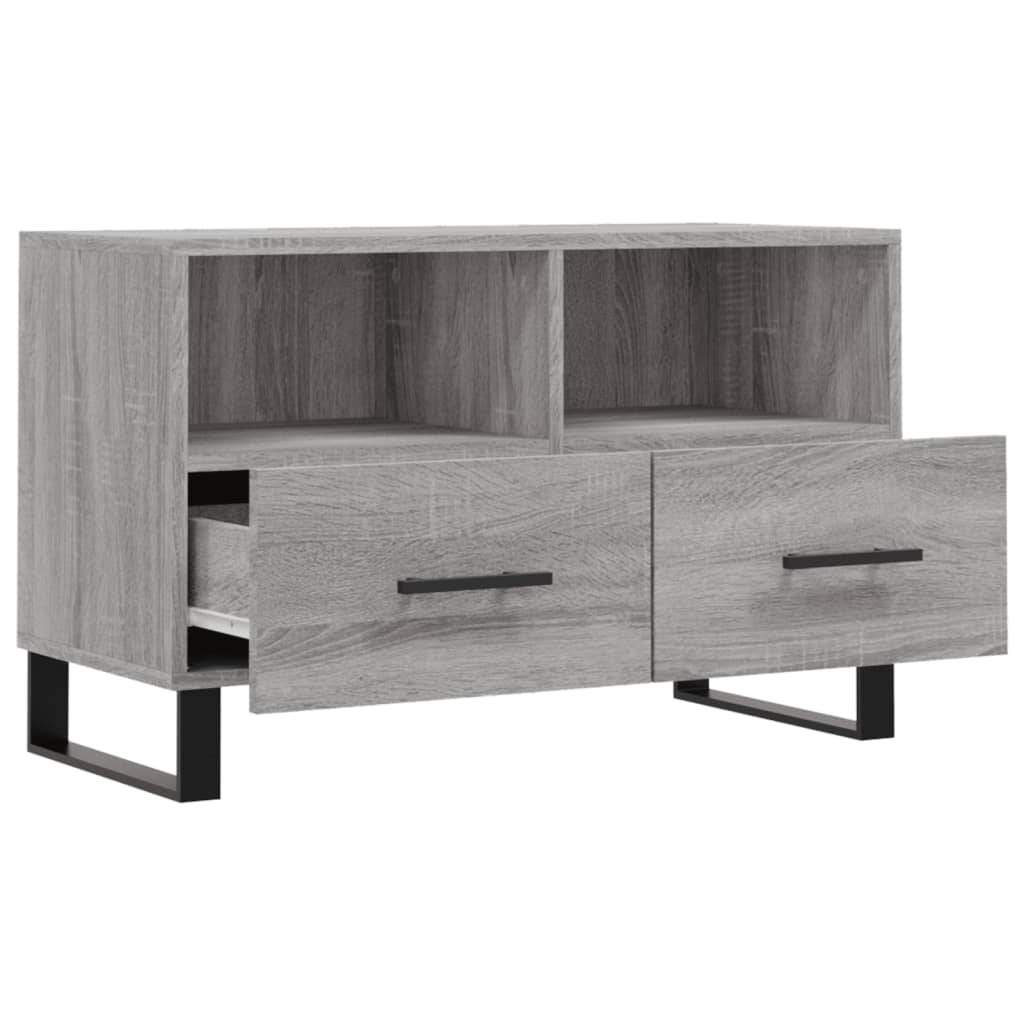 Meuble TV Sonoma gris 80x36x50 cm Bois d'ingénierie