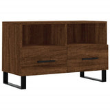 Meuble TV Chêne marron 80x36x50 cm Bois d'ingénierie