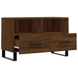 Meuble TV Chêne marron 80x36x50 cm Bois d'ingénierie