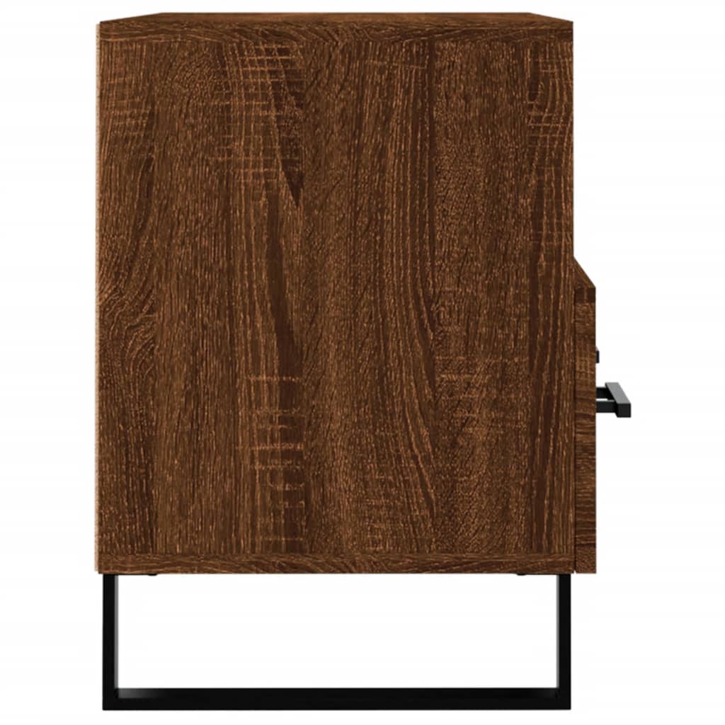 Meuble TV Chêne marron 80x36x50 cm Bois d'ingénierie