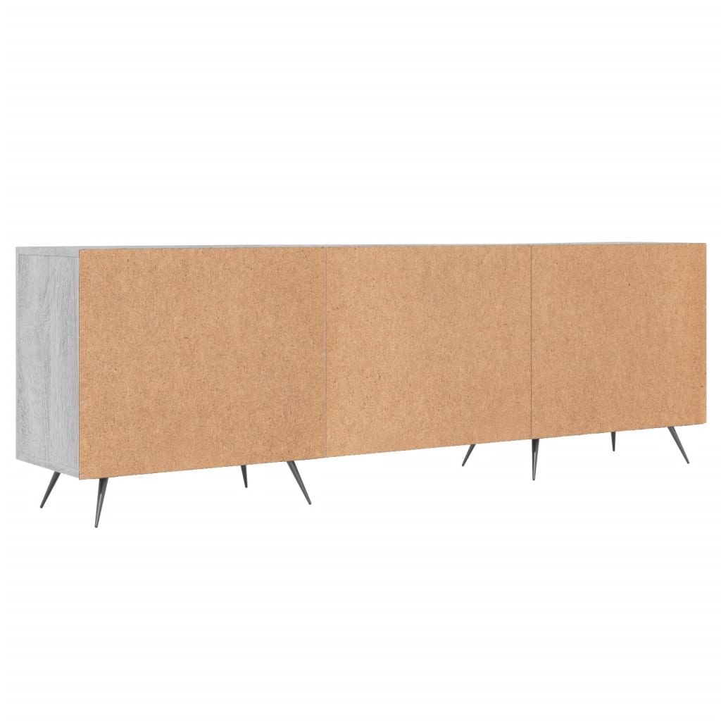 Meuble TV sonoma gris 150x30x50 cm bois d'ingénierie