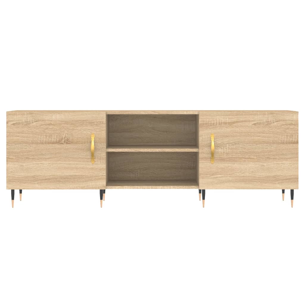 Meuble TV chêne sonoma 150x30x50 cm bois d'ingénierie