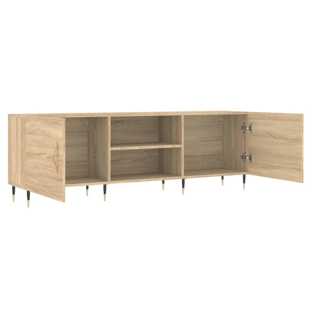 Meuble TV chêne sonoma 150x30x50 cm bois d'ingénierie