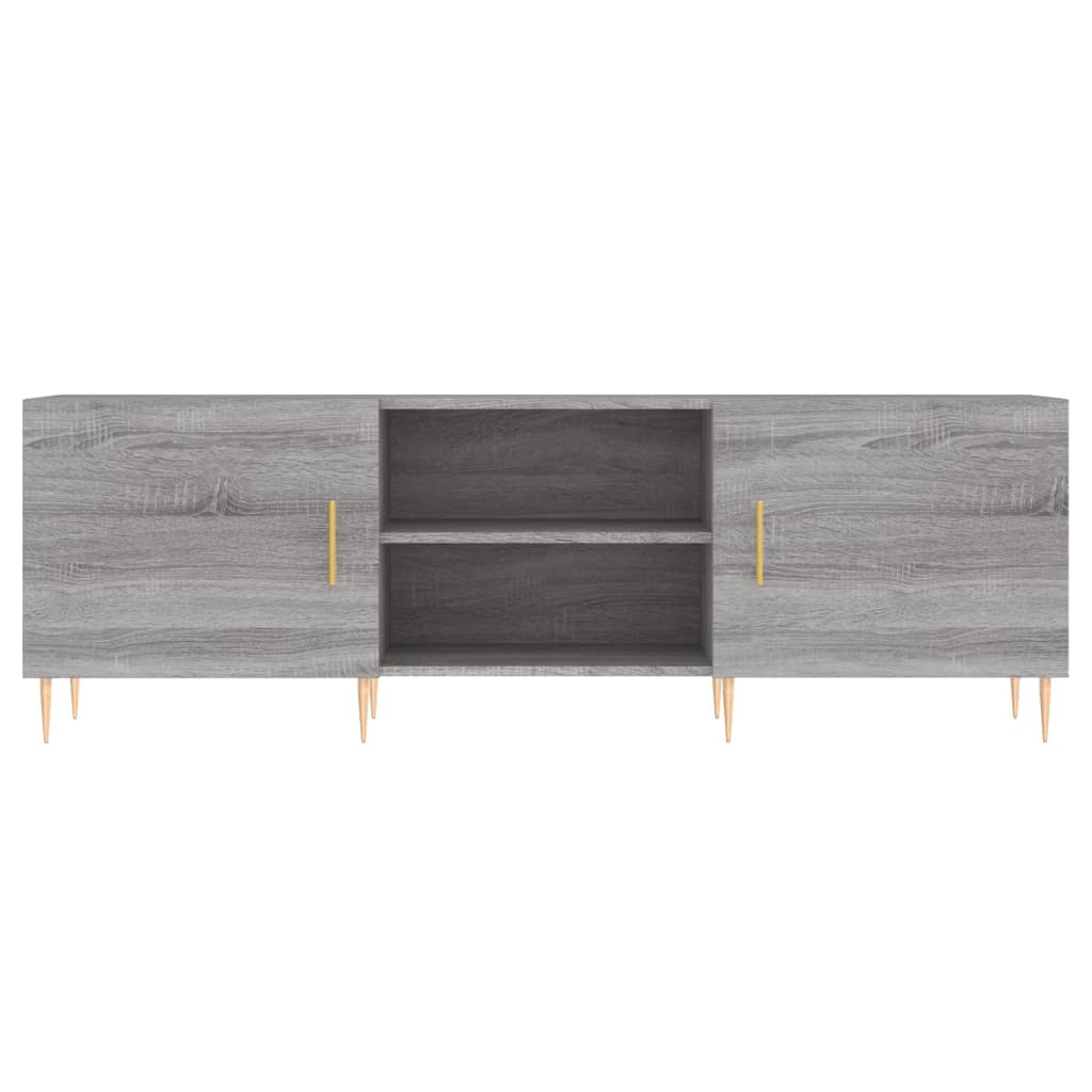 Meuble TV sonoma gris 150x30x50 cm bois d'ingénierie