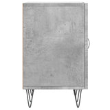 Meuble TV gris béton 150x30x50 cm bois d'ingénierie