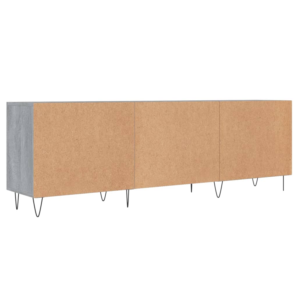 Meuble TV sonoma gris 150x30x50 cm bois d'ingénierie