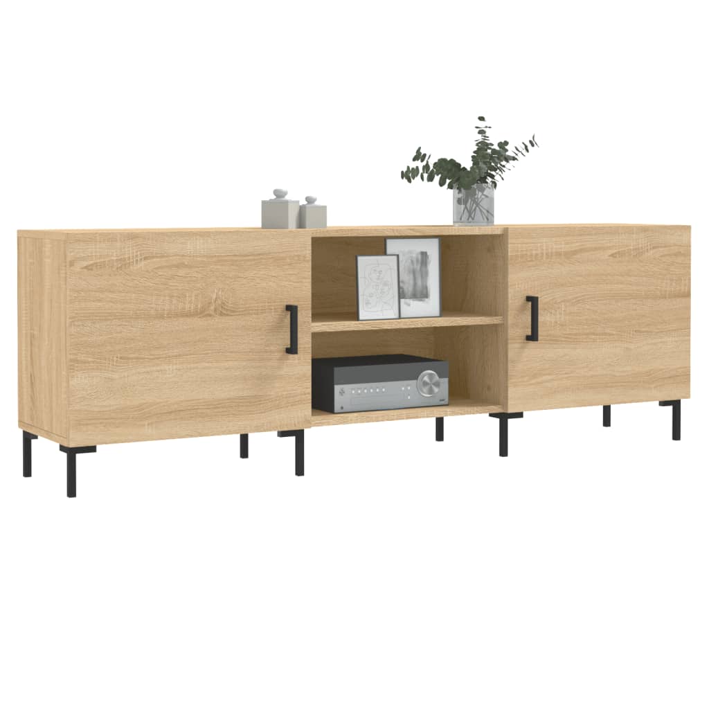 Meuble TV chêne sonoma 150x30x50 cm bois d'ingénierie