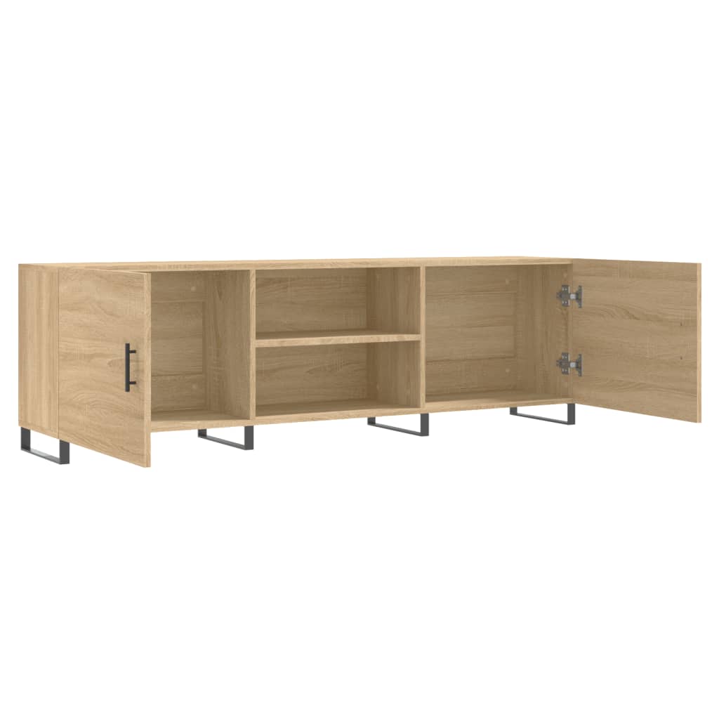 Meuble TV chêne sonoma 150x30x50 cm bois d'ingénierie