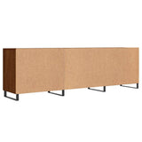 Meuble TV chêne marron 150x30x50 cm bois d'ingénierie