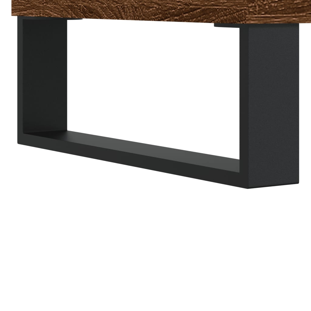 Meuble TV chêne marron 150x30x50 cm bois d'ingénierie