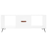 White coffee table 102x50x40 cm engineered wood