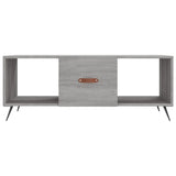 Sonoma grauer Couchtisch 102x50x40 cm, Holzwerkstoff