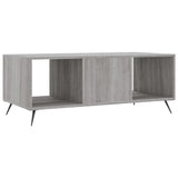 Sonoma grauer Couchtisch 102x50x40 cm, Holzwerkstoff