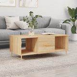 Table basse chêne sonoma 102x50x40 cm bois d'ingénierie