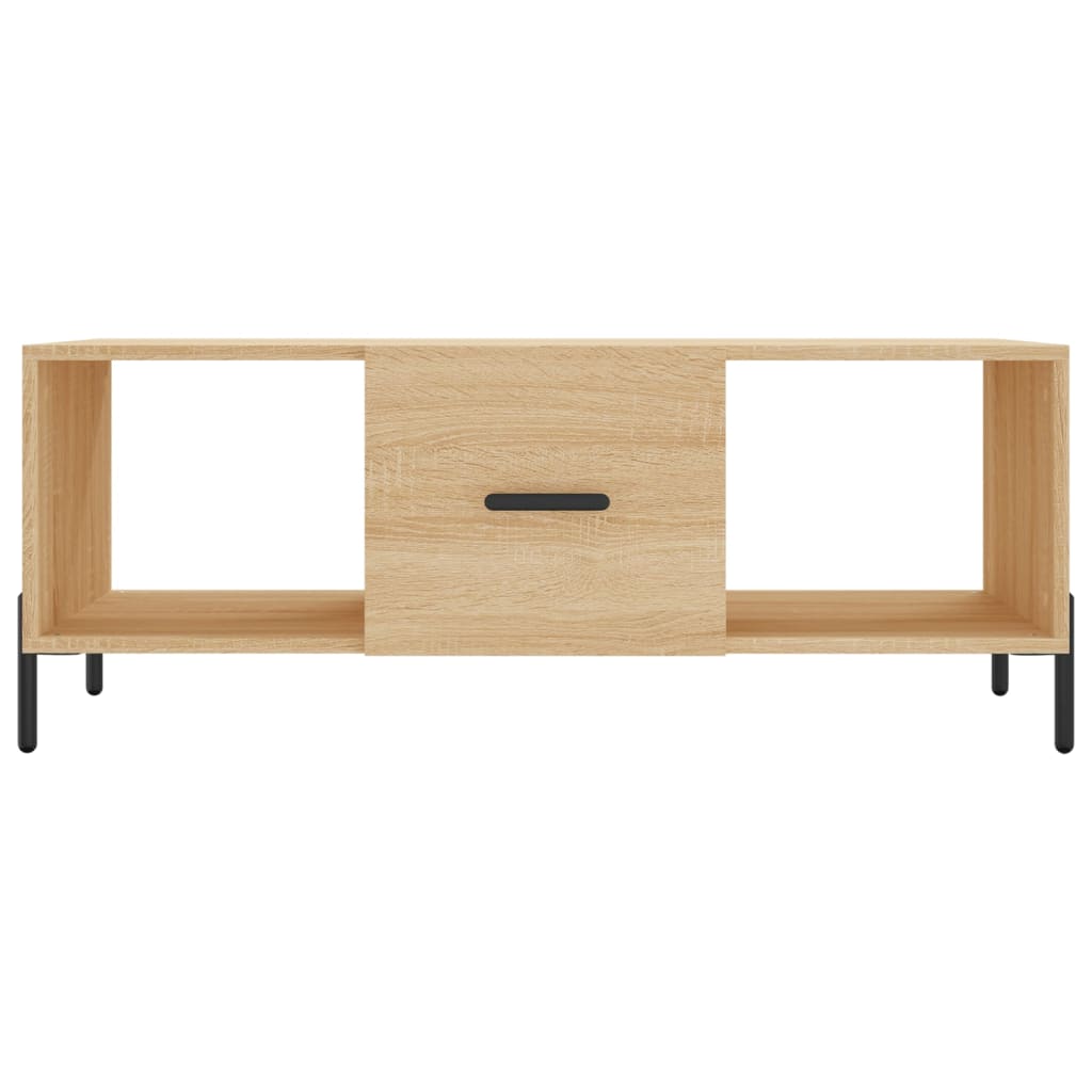 Table basse chêne sonoma 102x50x40 cm bois d'ingénierie