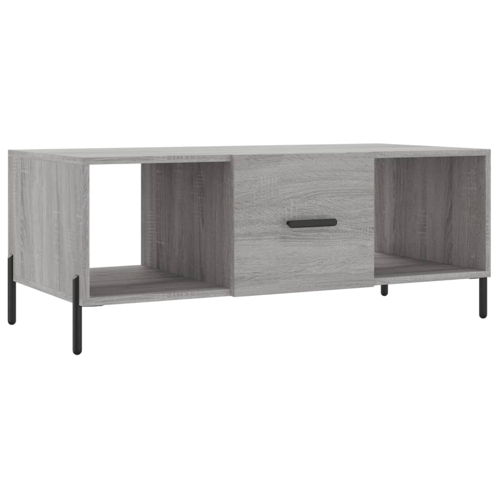 Sonoma coffee table gray 102x50x40 cm engineered wood