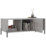 Sonoma coffee table gray 102x50x40 cm engineered wood