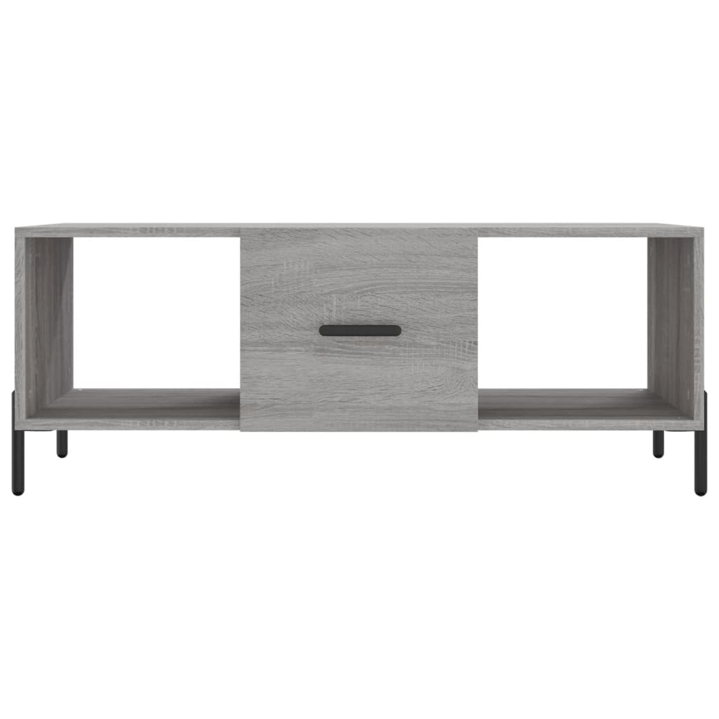 Sonoma coffee table gray 102x50x40 cm engineered wood