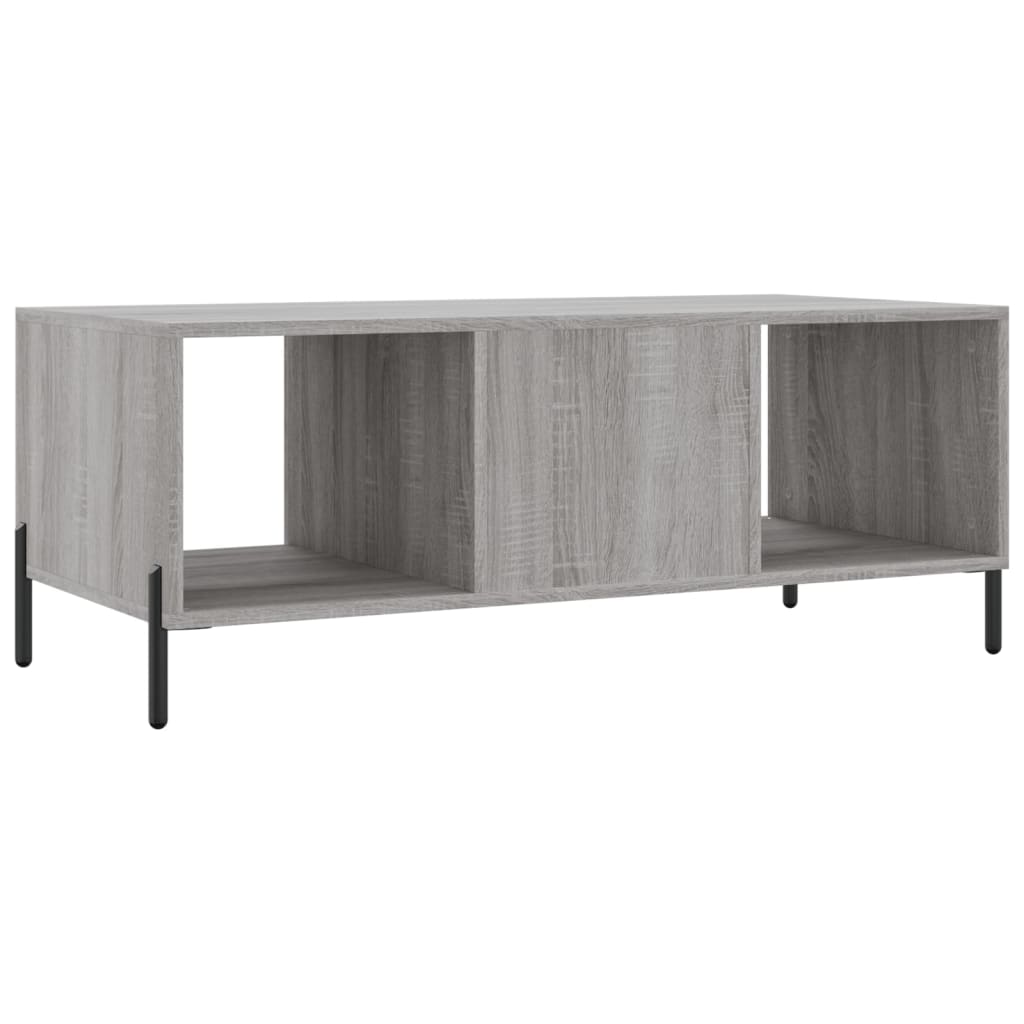 Sonoma coffee table gray 102x50x40 cm engineered wood