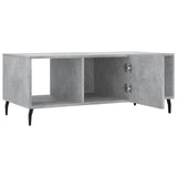 Betongrauer Couchtisch 102x50x40 cm, Holzwerkstoff