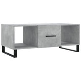 Betongrauer Couchtisch 102x50x40 cm, Holzwerkstoff