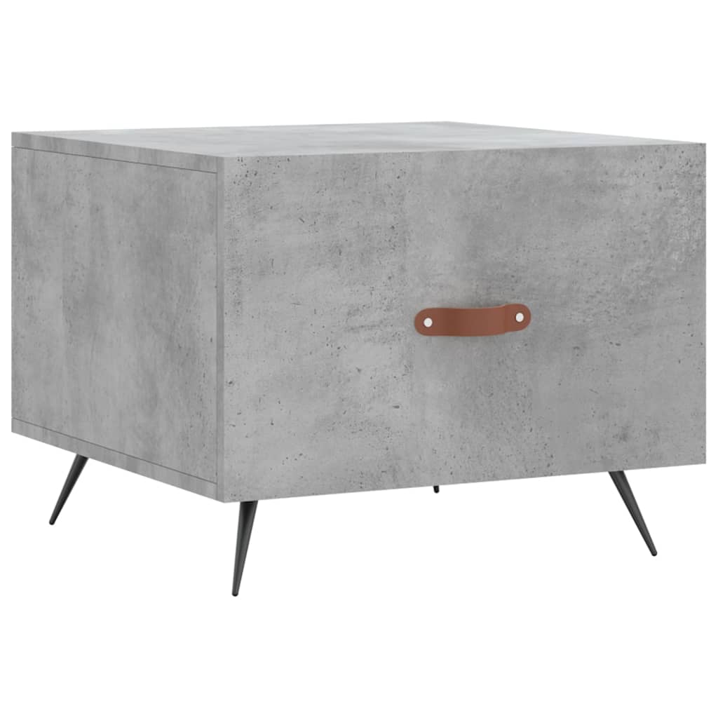 Concrete gray coffee table 50x50x40 cm engineered wood