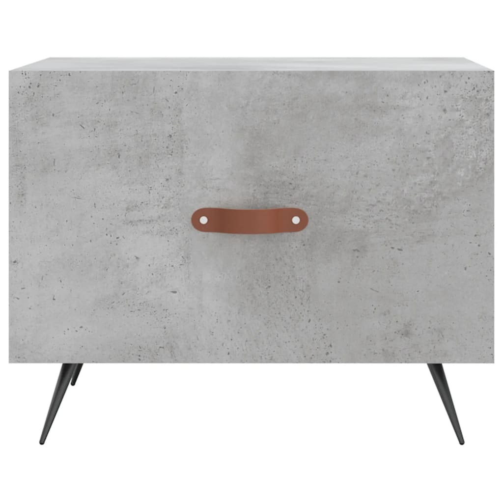 Concrete gray coffee table 50x50x40 cm engineered wood