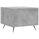 Concrete gray coffee table 50x50x40 cm engineered wood