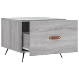 Sonoma grauer Couchtisch 50x50x40 cm Holzwerkstoff