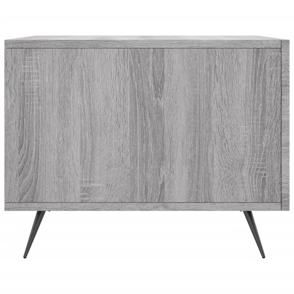 Sonoma grauer Couchtisch 50x50x40 cm Holzwerkstoff