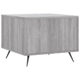 Sonoma grauer Couchtisch 50x50x40 cm Holzwerkstoff