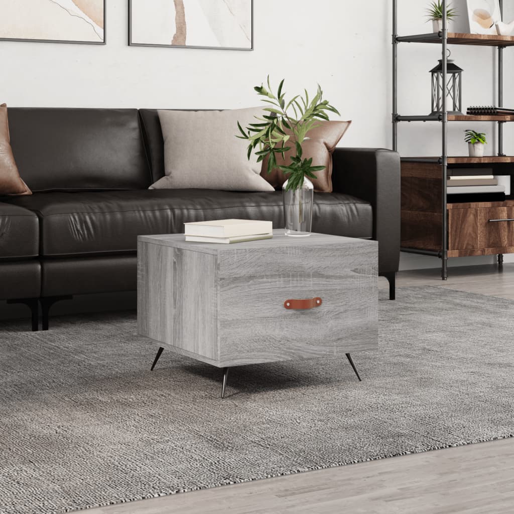 Sonoma coffee table gray 50x50x40 cm Engineered wood