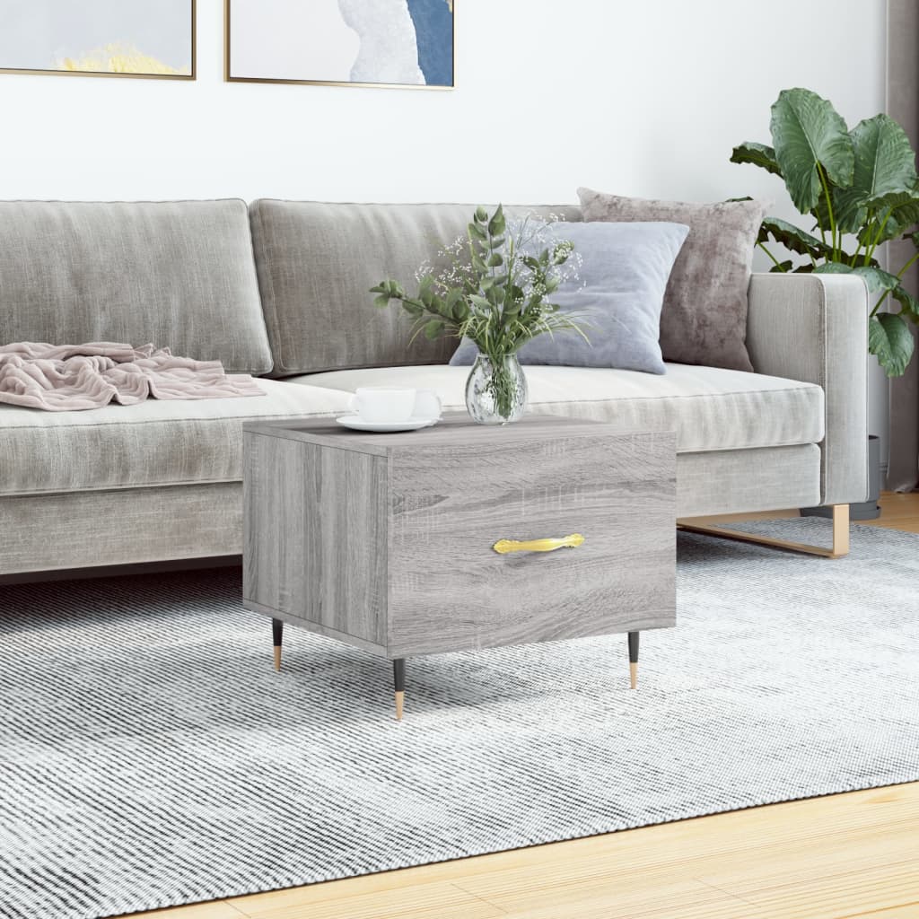 Sonoma coffee table gray 50x50x40 cm Engineered wood