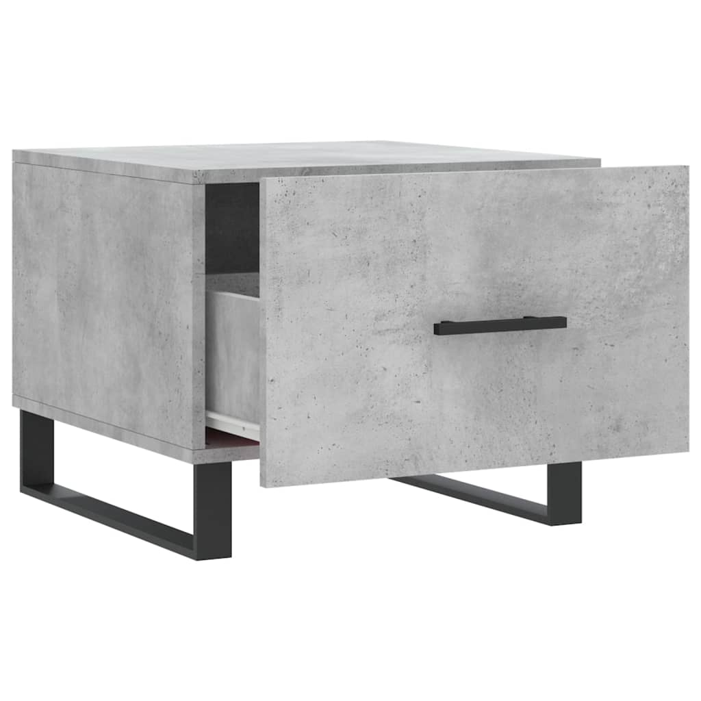 Coffee tables 2 pcs concrete gray 50x50x40 cm engineered wood