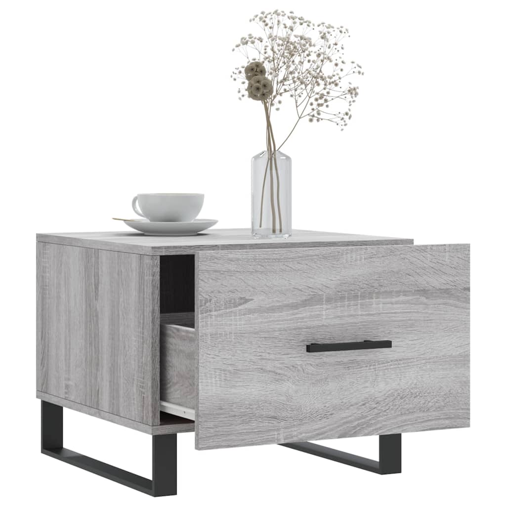 Sonoma coffee table gray 50x50x40 cm Engineered wood