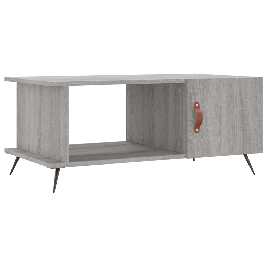 Sonoma grauer Couchtisch 90x50x40 cm, Holzwerkstoff