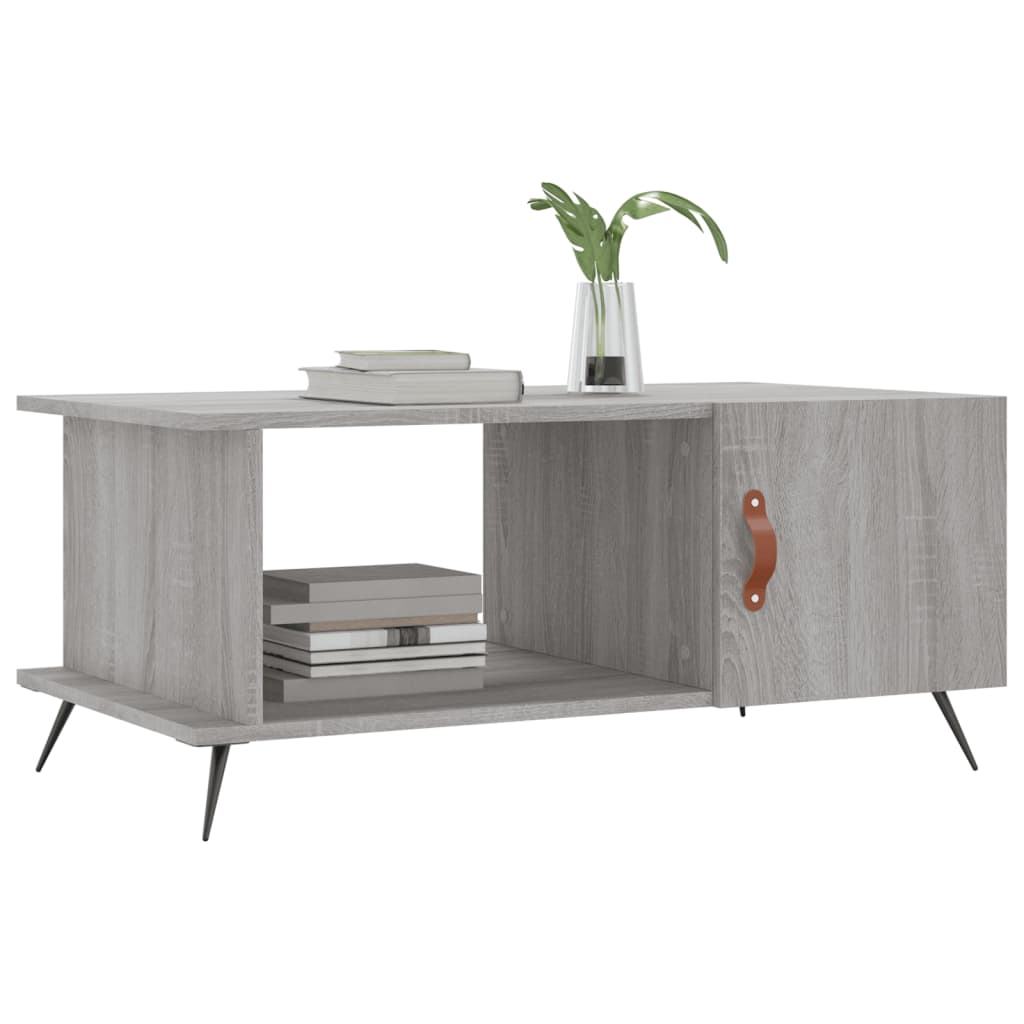 Sonoma coffee table gray 90x50x40 cm engineered wood