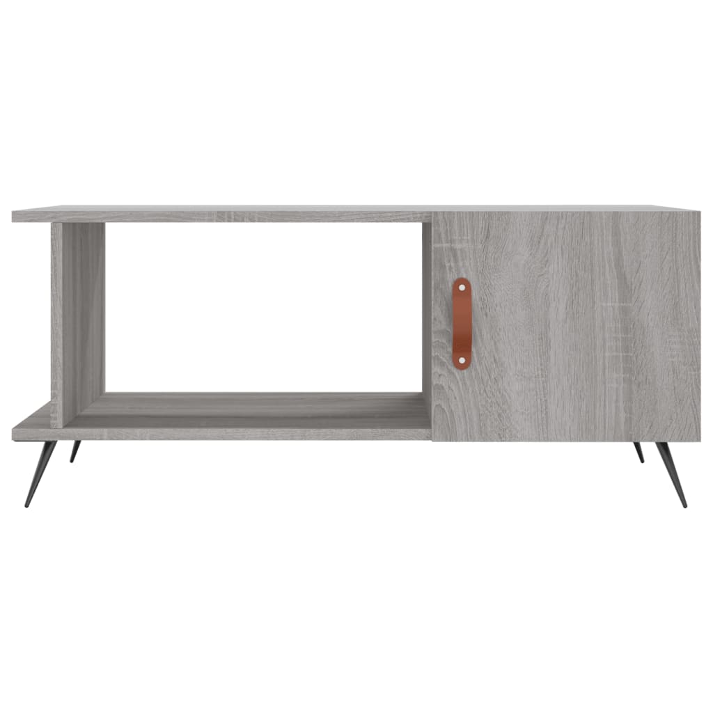 Sonoma grauer Couchtisch 90x50x40 cm, Holzwerkstoff