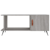 Sonoma coffee table gray 90x50x40 cm engineered wood