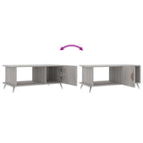 Sonoma grauer Couchtisch 90x50x40 cm, Holzwerkstoff