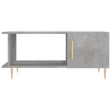 Betongrauer Couchtisch 90x50x40 cm, Holzwerkstoff