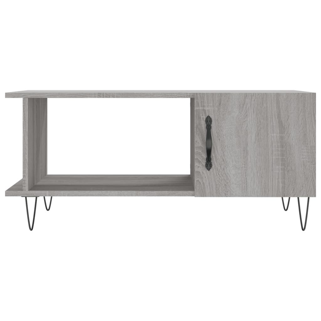 Sonoma grauer Couchtisch 90x50x40 cm, Holzwerkstoff